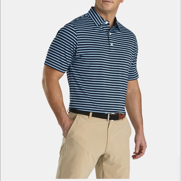✨Host Pick✨ NWT - FootJoy (FJ) Lisle 2-Color Stripe Self Collar - Picture 3 of 9